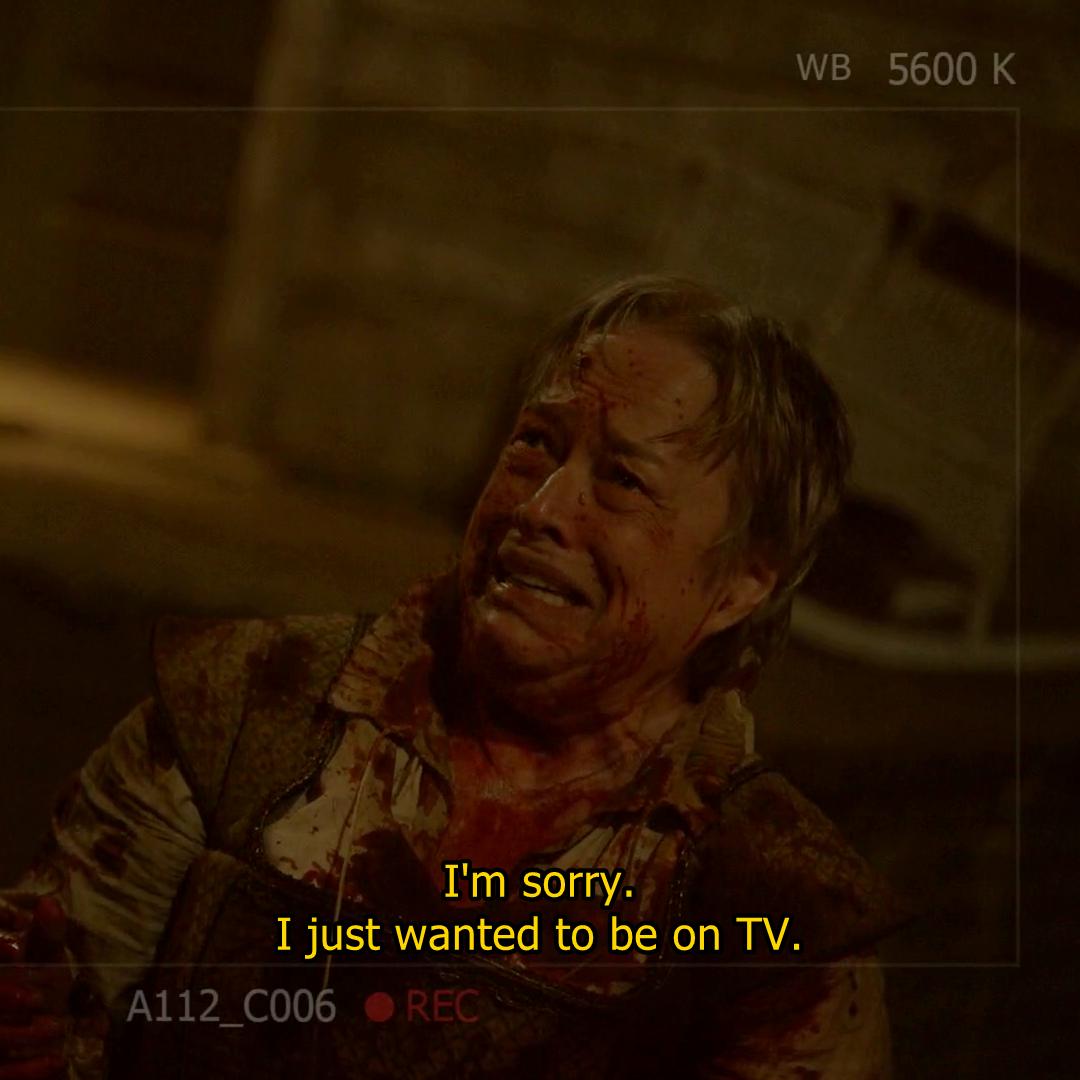 Agnes Mary Winstead: "I'm sorry. I just wanted to be on TV."