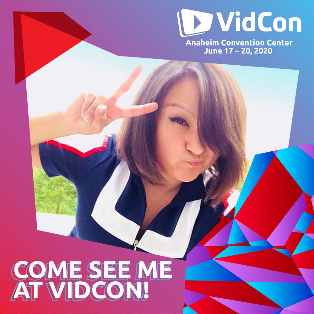 Hey Guys (^._.^)ﾉ Come celebrate with me at #VidConUS, June 17 - 20! There’s going to be a ton of stuff to do, and I'll have a booth again!! Be sure to buy tickets available starting today at VidCon.com. I’ll see you there!