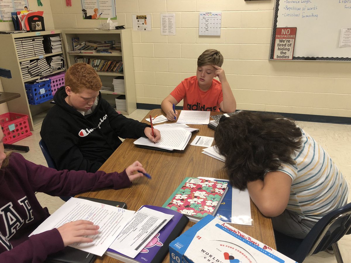Kim Wysong (@wysongkim) on Twitter photo Students taking the initiative to help improve their peers writing! They loved reading each others’ memoirs, even better, they were anonymous! No names, working on revisions! Upping the rigor! #nmbmchiefs <a href="/DISgradyhcs/">Grady Edwards</a> Students taking the initiative to help improve their peers writing! They loved reading each others’ memoirs, even better, they were anonymous! No names, working on revisions! Upping the rigor! #nmbmchiefs <a href="/DISgradyhcs/">Grady Edwards</a>