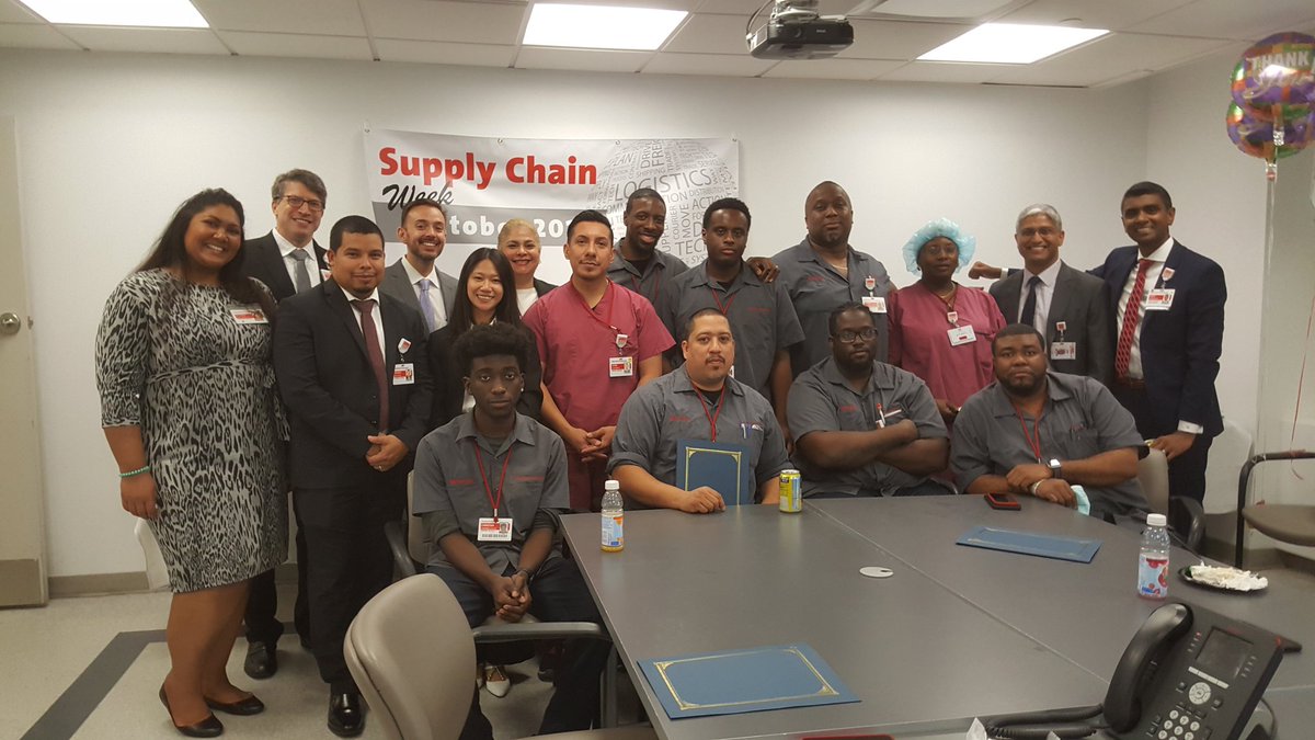 NBholanauth's tweet photo. Celebrating #SupplyChainWeek2019 at NYP/Lower Manhattan Hospital! Advancing Health Care Through Clinical Integration! Thank you for all that you do everyday! #NYPAmazing #PSSProud #NYPSupplyChainTeam #SCWeek #SupplyChain @nyphospital @WillHammondCPA @J_MMejia https://t.co/GuS6GS7qi7