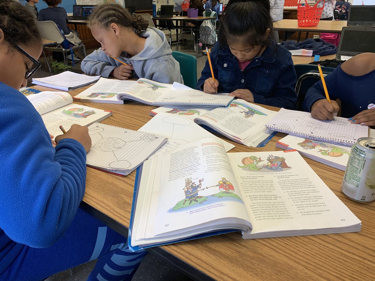 HollandLandy's tweet image. Ss @WestBroadwayMS use semantic mapping and textual evidence to break down the causes of the American Revolutionary War and the colonists’ quest for independence! 🇺🇸 #Smallgroupinstruction