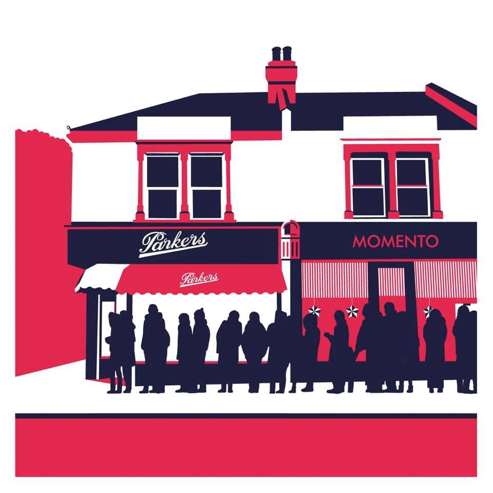 DesignStevens's tweet photo. ‘Parkers’ 2 colour screen print, edition of 25. 50cm x 50cm. £65 unframed or £105 framed. I have a few left after Ealing BEAT so please get in touch if you’d like one! https://t.co/OgPgwesFAZ