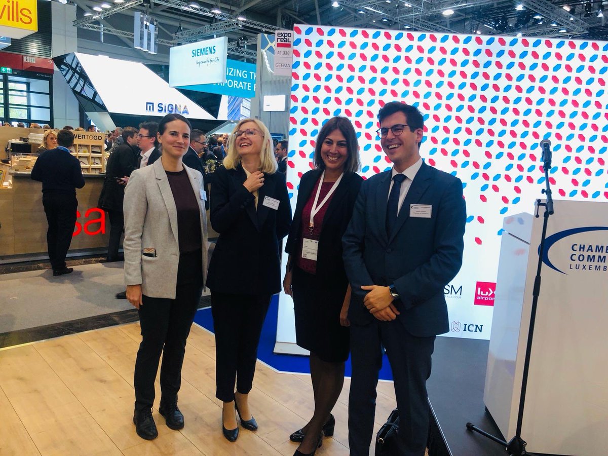 ALFIfunds's tweet photo. @ALFIfunds and #LuxReal welcoming over 150 guests at a cocktail reception @exporeal_team within the #Luxembourg pavillion @ccluxembourg @ThommesC and Sven Rein. https://t.co/fDviG9KqO9