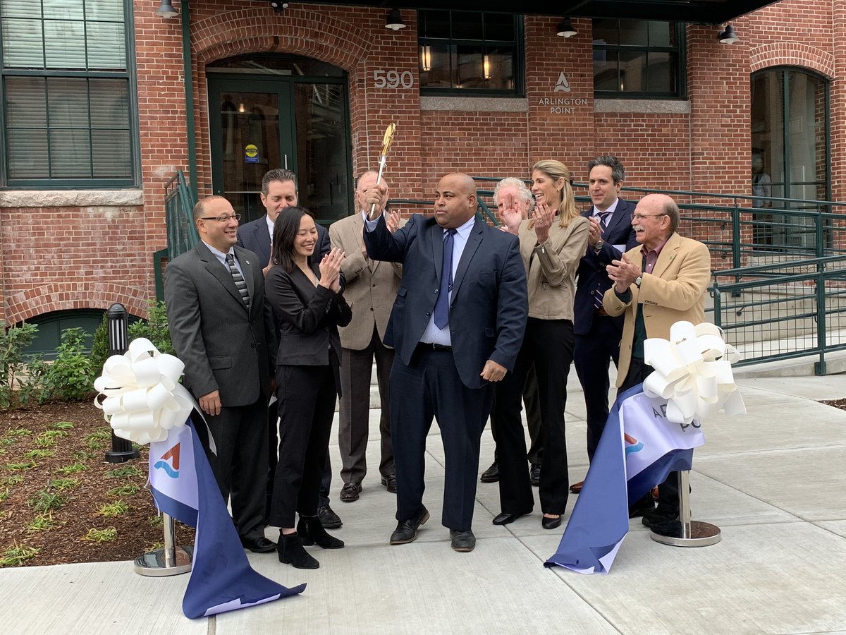 kate2pointoh's tweet photo. Mayor @danrivera01843 joined our state delegation & Congresswoman Trahan for the ribbon cutting of the Van Brodie/Arlington Point project. 102 new units of fixed income rental housing in @COL1853 #makelawrencebetter #housingforall https://t.co/rXDtDIk5ni