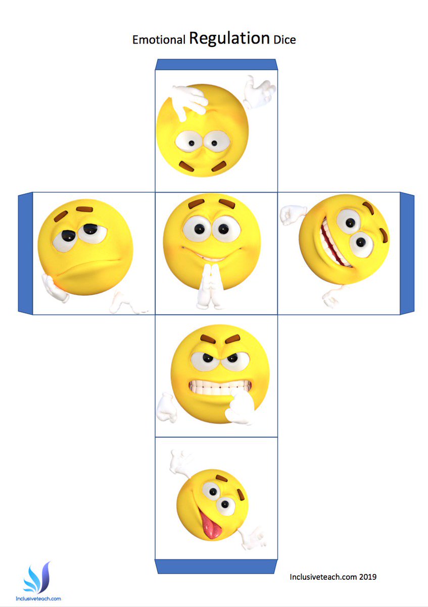 Joe W on Twitter: "I have added a new resource to the Emotional Regulation  page. Emoji dice and question prompt dice. I will upload more versions as I  use/adapt for each child.