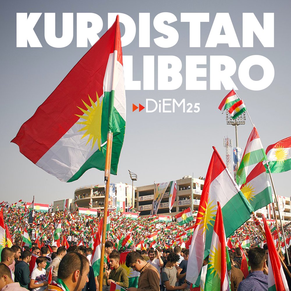 DiEM25_IT's tweet photo. «#Erdogan vuole attaccare il nostro processo di costruzione della democrazia. Chiediamo a chiunque voglia un mondo di pace di non lasciarci soli».
Questo l'appello della portavoce delle #YPJ (Unità di Difesa delle Donne) ad un'Europa ed un mondo che non devono restare a guardare. https://t.co/rloVtI8MAK
