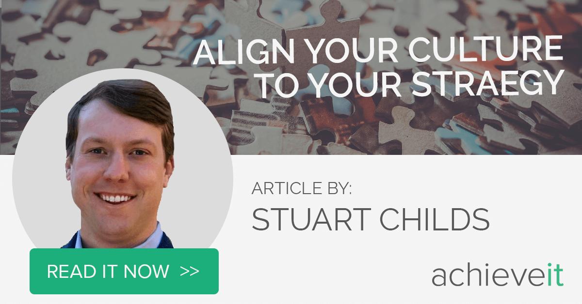 In this post, Stu does a great job of explaining why it’s important to align your culture to your organization’s strategy. buff.ly/2XONzdc
#organizationalalignment #AchieveIt #strategyculture <a href="/GoAchieveIt/">AchieveIt</a>