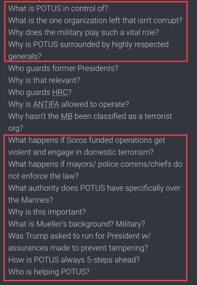 ...What happens if mayors/ police comms/chiefs do not enforce the law? What authority does POTUS have specifically over the Marines? Why is this important? What is Mueller's background? Military?Was Trump asked to run for President...