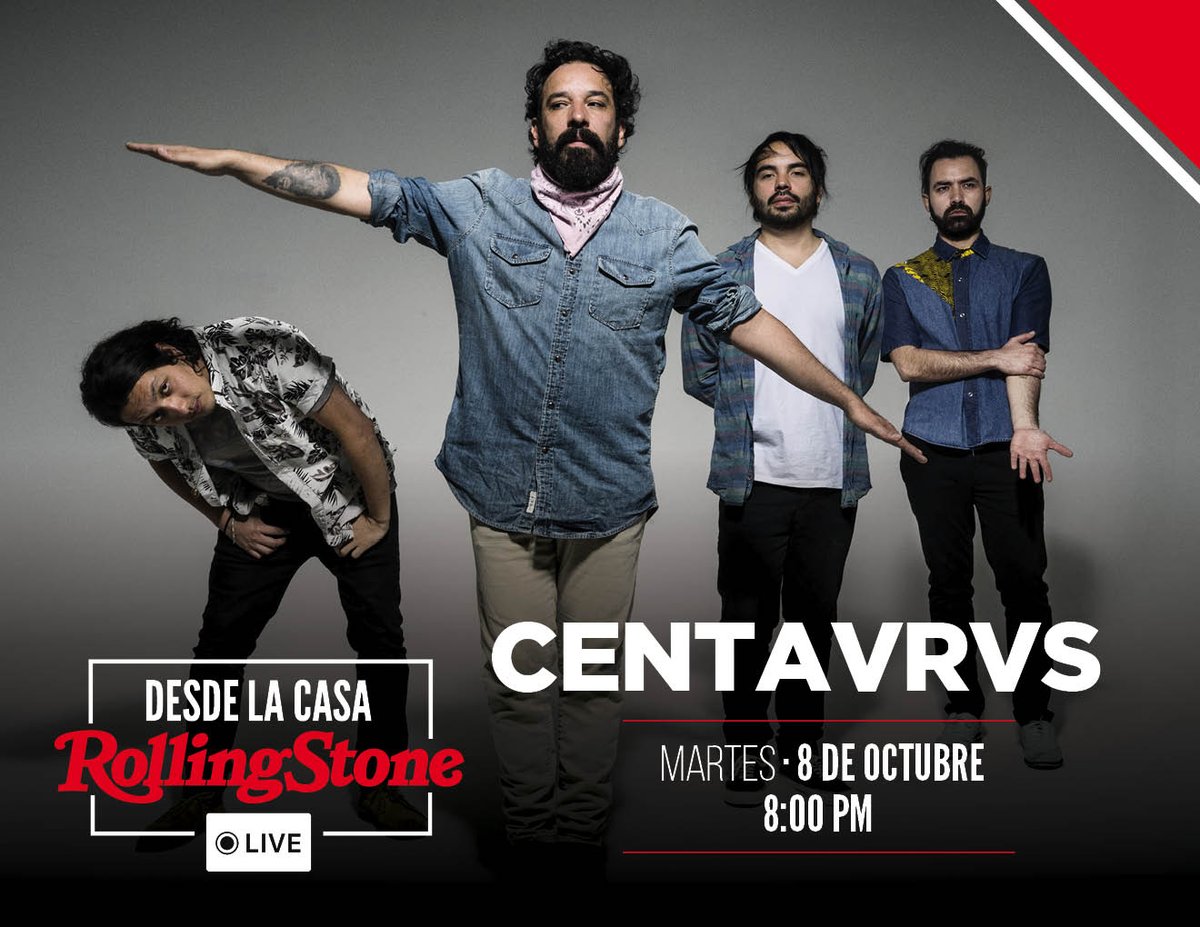 Esta noche, a las 20:00 horas, nuestro Live con Centavrvs desde la Casa Rolling Stone. Conéctate y manda tus comentarios.