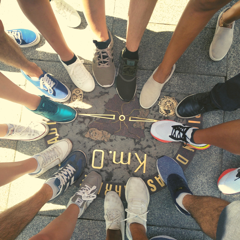 Lifebreaktrips's tweet photo. We had to take this picture! La Puerta del Sol, Madrid (The Door of the Sun), is Spain's Zero Km. In just two steps you could be on your way. (1) Click here https://t.co/QdXP6J1j4Q (2) Reserve your spot for only 95$. Contact us via Whatsaap +1 (916) 751-9995  #spain #travelers https://t.co/kPHe37oWbL