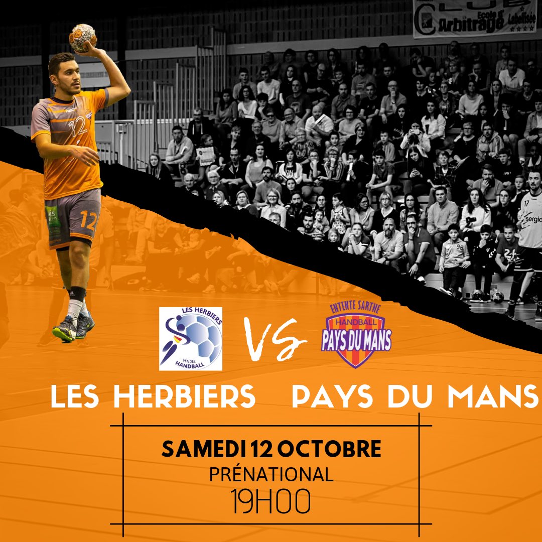 PDMH72's tweet photo. L‘équipe 1 se déplace aux Herbiers (dernier avec 0 victoire) ce week-end à l‘occasion de la 4ème journée du Prénational👆🏻
⠀
On ramène les 3 points à la maison ?
⠀
#paysdumans #objectifmontée #ESHPDM #prénational https://t.co/bbZA14SXGd