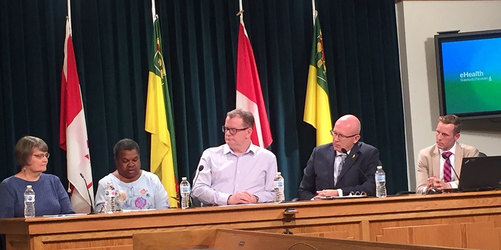 Infoway's tweet photo. “Congratulations to Saskatchewan for taking this big step to give residents online access to their personal health information.” Hear more from @MGreenonHealth and learn about the announcement from @SKGov today: https://t.co/giTziwqrVq https://t.co/7ueiyCG7WB