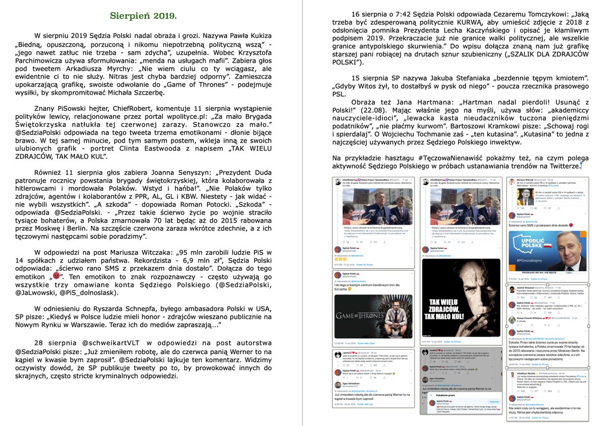 EreaAndrzej's tweet photo. 135. Emotikon "😡" to znak rozpoznawczy - bardzo często używają go wszystkie trzy omawiane konta Sędziego Polskiego (#SedziaPolski, #JaLwowski, #PiS_dolnoslask).
Obelżywe słowa docierają do Pawła Kukiza ("Biedna, opuszczona, porzucona i nikomu niepotrzebna polityczna wesz"). https://t.co/8eFfQ7Vl4e