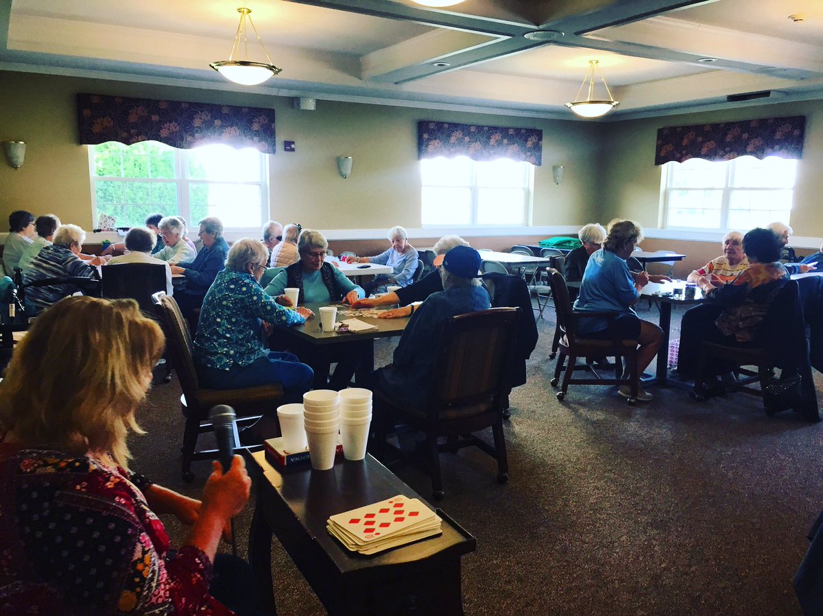 HearthstoneVil's tweet image. It’s card bingo day! It’s a fun, easy game to play in a large group. #HSV #Seniorliving #Cardbingo