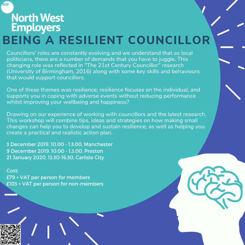 NWEmployers's tweet photo. Are you a councillor? If so this is for you join us to find out how we can help you juggle the demands of your changing role #21cps @JamandJustice Book here: https://t.co/7PBt41KMEG https://t.co/wjfuSzxeb6
