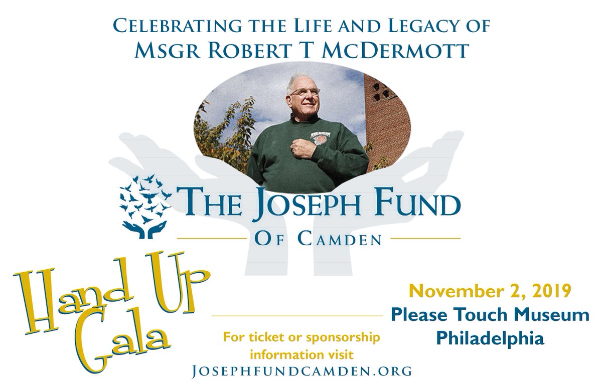 sjcscamden's tweet photo. We are pleased to announce that Pilar &amp; Sean Closkey will be presented with the Rhonda S. Costello Passion in Purpose Award at The Hand Up Gala presented by The Joseph Fund of Camden. Please consider joining SJCS for the celebration. https://t.co/X01N90VebN