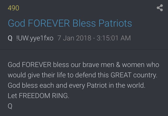 God FOREVER bless our brave men & women who would give their life to defend this GREAT country.God bless each and every Patriot in the world.Let FREEDOM RING.Q