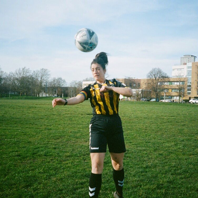 TOMORROW!
KICKING OFF THE SEASON! 💥
GWF vs <a href="/RH_WFootball/">RHUL Women’s Football</a>!
ready to feel like this! ⬆️💨
#UpTheGolds • 📸 @CorelliLauren •
photo description: jen heads the ball with a scrunched up face