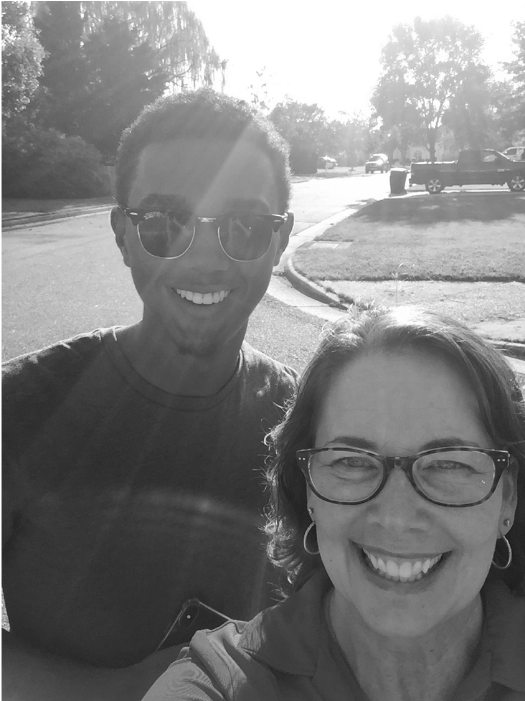 Karen Mallard out knocking doors