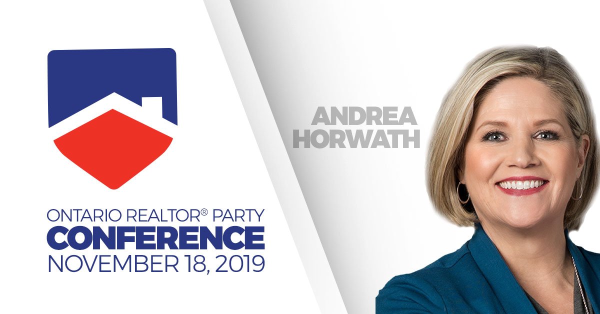 OREAinfo's tweet photo. #OREA is excited to welcome Andrea Horwath, Leader of the Official Opposition, to the 2019 Ontario REALTOR® Party Conference!
#ORPC19 is the premier event for REALTORS® this fall! You don’t want to miss! Get your tickets today https://t.co/m373n0Tws2
#politicsinside https://t.co/7mwOPVYp2S