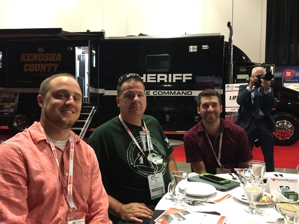 WAWMSD Career and Technical Education leaders shared lunch and several pointed discussions with the Business and Manufacturing Community on Tuesday. Looking forward to our students sharing in the Expo on Thursday. Thanks Glen, Mike and Brett for your insights. #wawmproud