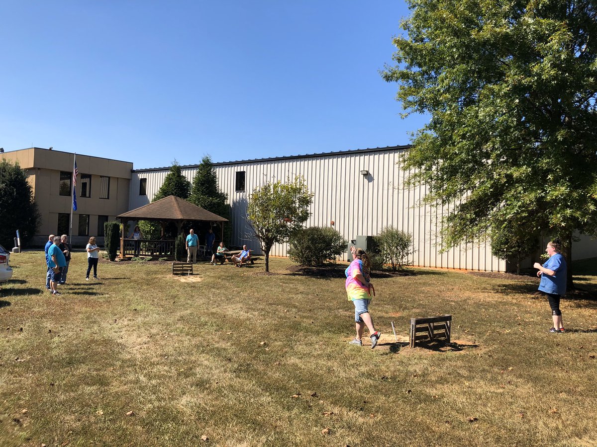 EDM's annual horseshoe tournament is in full swing for ESOP month. Congrats to Matt &amp; Megan who won the first two games! #PictureOwnership #ESOP