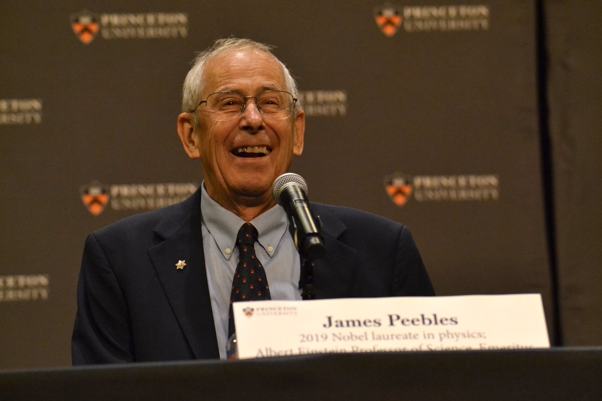 “The joy of research, the fascination &amp; the love of science, that’s the reward really”
-- 2019 Physics <a href="/NobelPrize/">The Nobel Prize</a> laureate 🇨🇦 Jim Peebles
 
Extra proud of this Winnipeg-native &amp; #AlbertEinstein Prof <a href="/Princeton/">Princeton University</a>. On behalf of Canadians in the #tristate area, we congratulate you!🎉