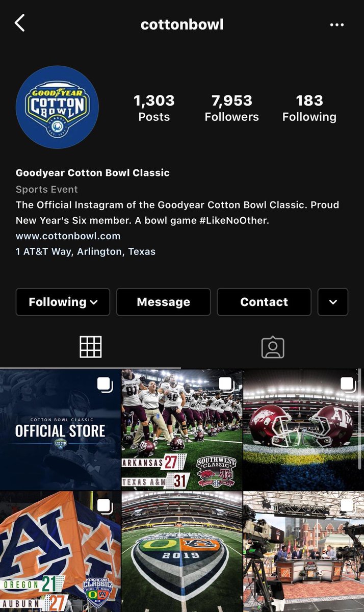 CottonBowlGame's tweet photo. #IGdarkmode blessing football feeds everywhere.
Am I right?
👀: https://t.co/KtyOT4hnCa https://t.co/zUTsp6y2c6