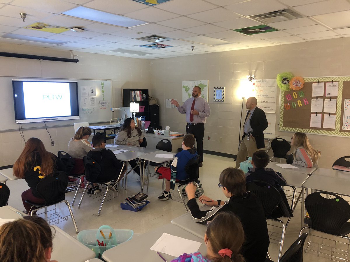 rachelcnewsom's tweet photo. Informative presentation by #hcboeCTE @coachcarter101 & Daniel Aldridge brought the Industrial Revolution to life for my 6th graders! #texttoworldconnections #CTEworks https://t.co/LeOWuzPTtZ