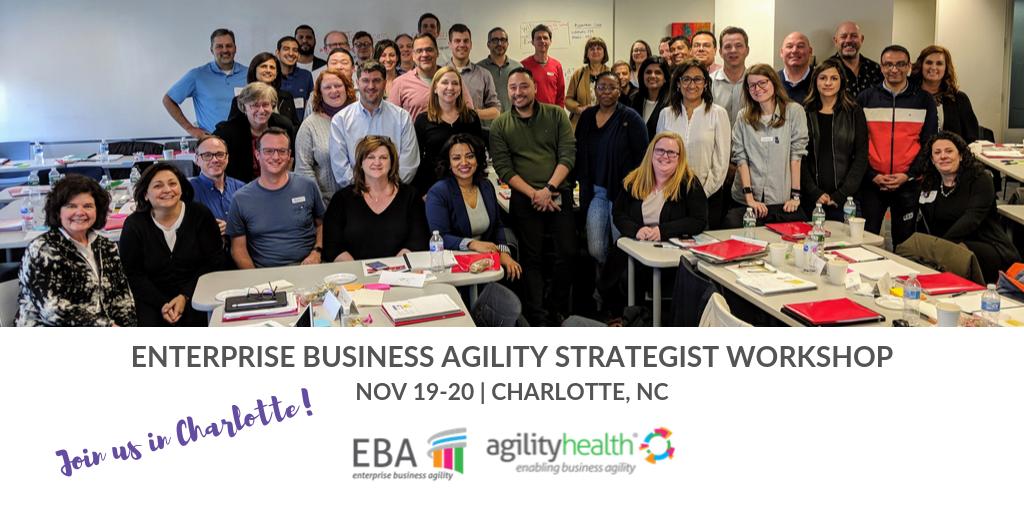 agilityhealthr's tweet photo. Join us for our next Enterprise Business Agility Strategist Workshop! If you’re a senior leader or change agent transforming your organization, learn how to enable sustainable #enterprisebusinessagility transformations.

Register now --> https://t.co/5N4E2wsljZ
@ICAgile https://t.co/gcKL5jKxHc
