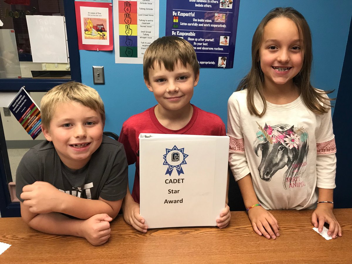 saramarleygrimm's tweet photo. Congratulations to these #CadetStar students who were great helpers for the substitute #2020HowardWinn https://t.co/Umcd9bOsx5