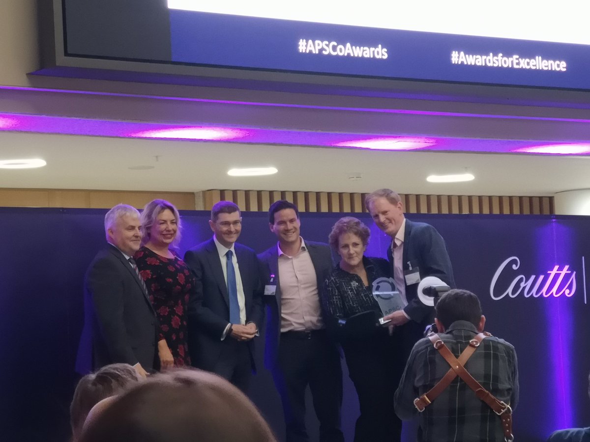 The winner of the Recruitment Company of the Year for under £3m is.... <a href="/TMLpartners/">tml Partners</a>! #APSCoAwards #AwardsforExcellence