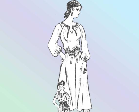 leaf_old's tweet photo. Retro 70s Peasant Blouse and A Line Skirt Pattern for Women · Vintage Sewing Pattern · Mail Order 4521 · Size 8 · UNCUT #1970s #PeasantTopPattern 
$6.00
➤ https://t.co/IEwxonW7Fd https://t.co/IlVRxGjEOM
