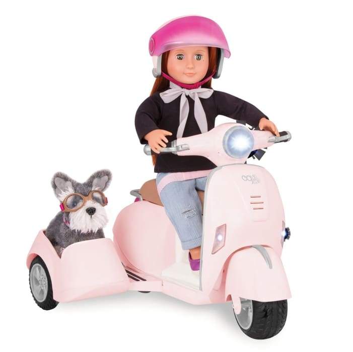 OurGenWorld's tweet photo. This snazzy scooter with detachable sidecar is perfect for getting those furry friends out and about!
https://t.co/a446zPQYQ4
#drivesafely #petsingoggles #ourgeneration https://t.co/pralxkespK