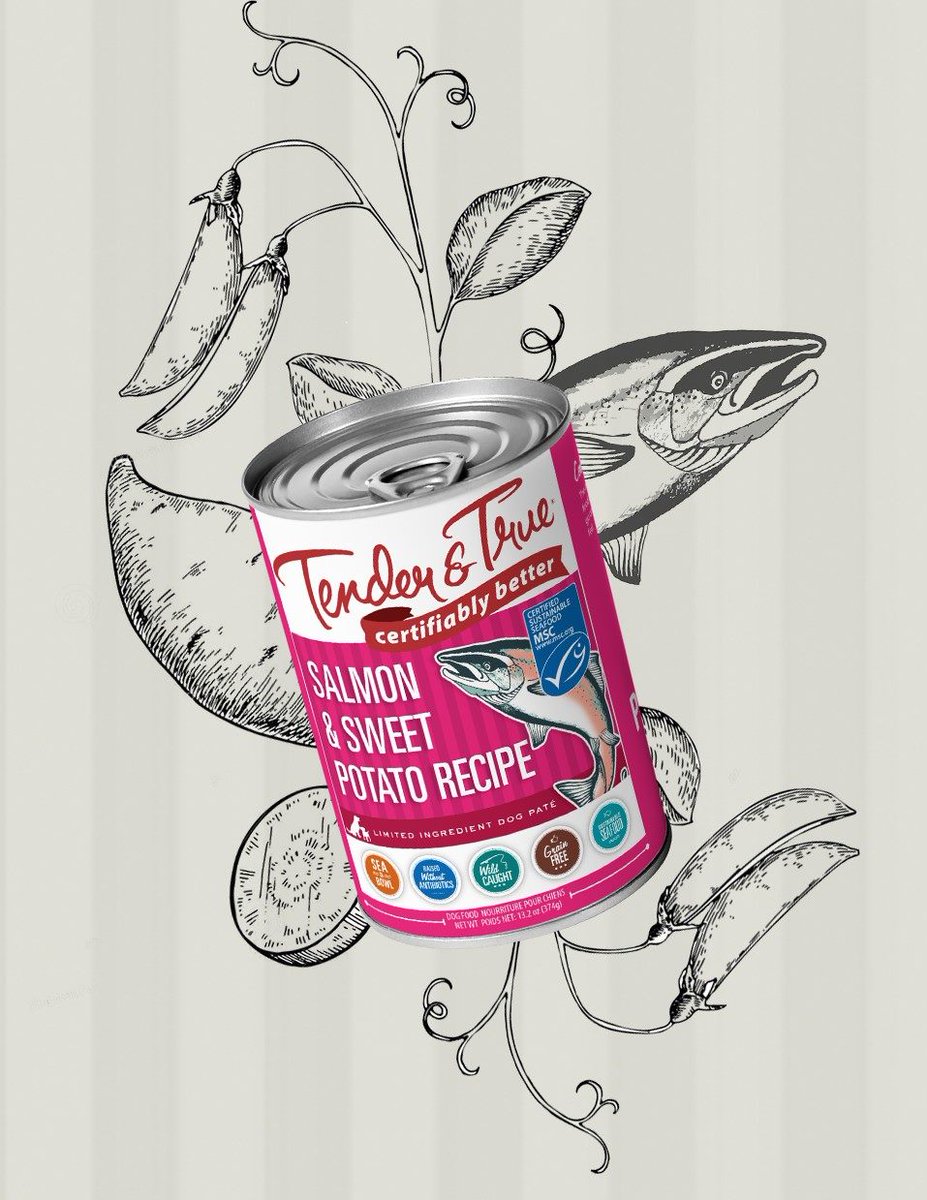 TenderAndTrue's tweet photo. Rich in fiber &amp; omega-3 fatty acids, our Salmon &amp; Sweet Potato recipe provides digestive and joint health benefits to help your best friend grow up healthy, happy, and strong. Checkout this recipe &amp; our other wet food options for a nice little treat for your pup or kitty 🐶😺 https://t.co/hqUn4WBOhw