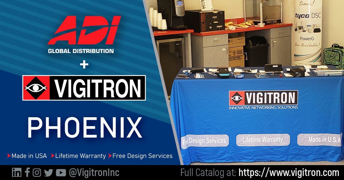 VigitronInc's tweet image. Thank you for joining us at ADI Global&apos;s Counter Day in Phoenix! We had a great time showcasing our innovative IP transmission solutions and look forward to our next stop. #transmissionsolutions #securitysolutions #networks 

#ADIglobal #Vigitron
