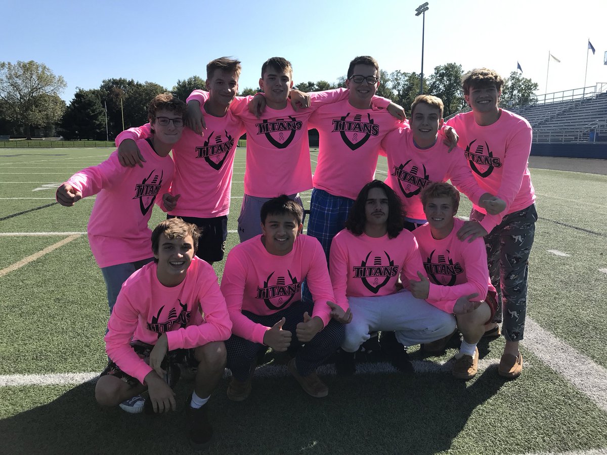 StJohnsJesuit's tweet photo. 4th Annual Breast Cancer Bowl – this Sunday October 13 at 7 PM at Lyden Field!   #MenForOthersWearPink https://t.co/4yR2oar5Sb