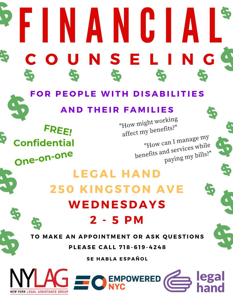 Let us know if you want to sign up for a financial counseling session!