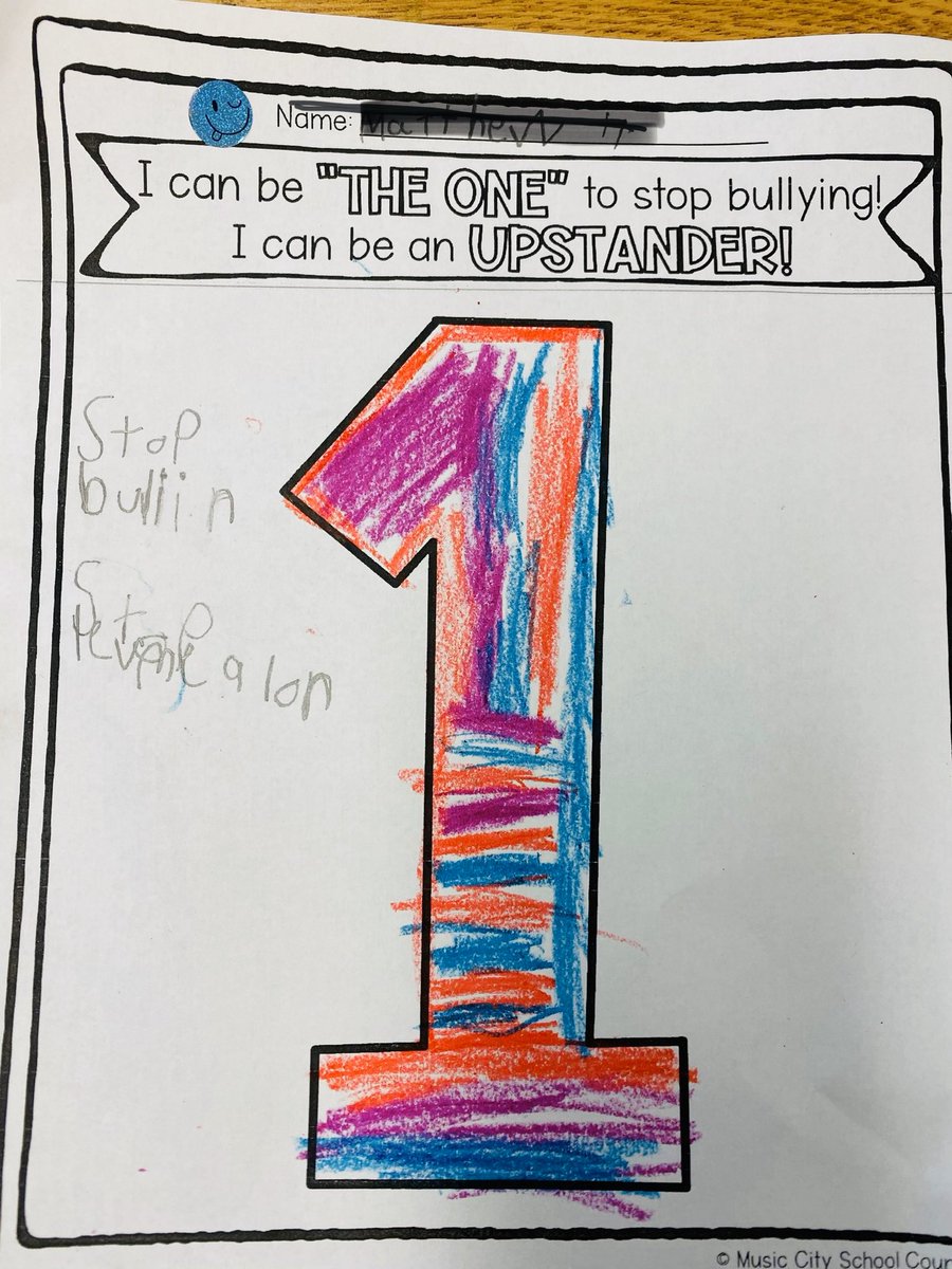 TheACMCounselor's tweet photo. Today first graders learned how to be “The One” to stop bullying! #RISDSaySomething #BuildingBetterHumans https://t.co/LnSRRZCy7K