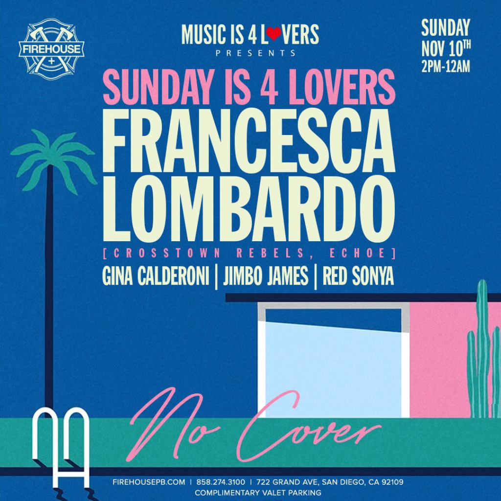 djredsonya's tweet photo. Sunday is 4 Lovers feat Francesca Lombardo https://t.co/Ycbv7QbpyN https://t.co/oc0ViKAbQh