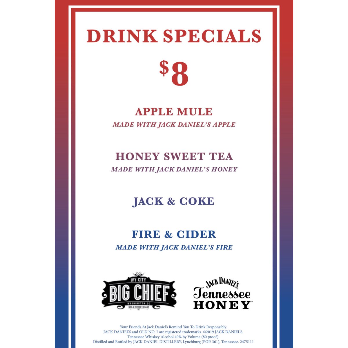 You know what this week is, Howard Homecoming Week!! We have a lot planned for you guys so make sure you RSVP for the events!! Our Drinks Specials for this week also are up! Be there or be squared! 😈