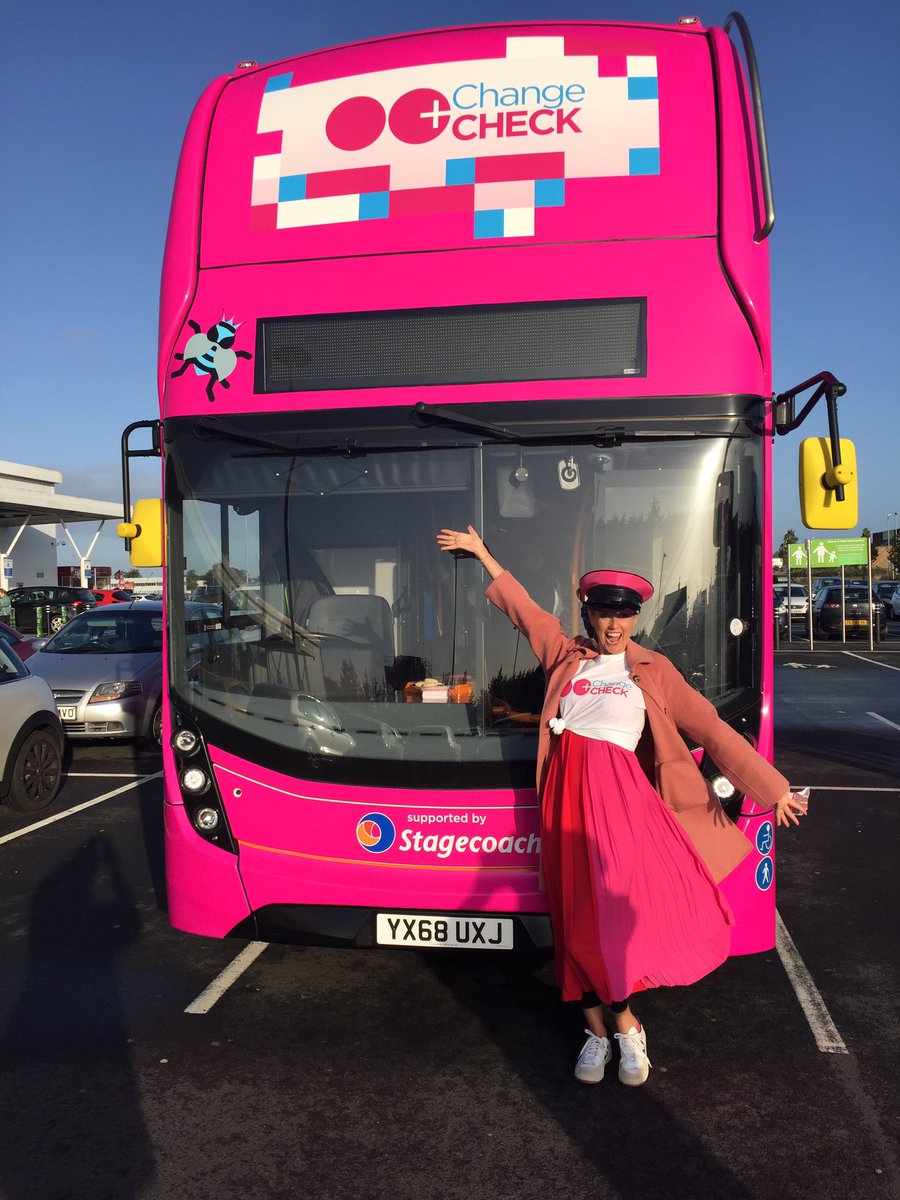 Thank you Belfast for welcoming our #changeandcheck B(.)(.)B BUS! So many people popped onboard to get #breast advice. Next stop Glasgow!See you on Thursday on ITV @lorraine ❤️#breastcancerawareness #knowledgeispower #knowyournormal #womensupportwomen #mentoo  #tuesdaymotivation