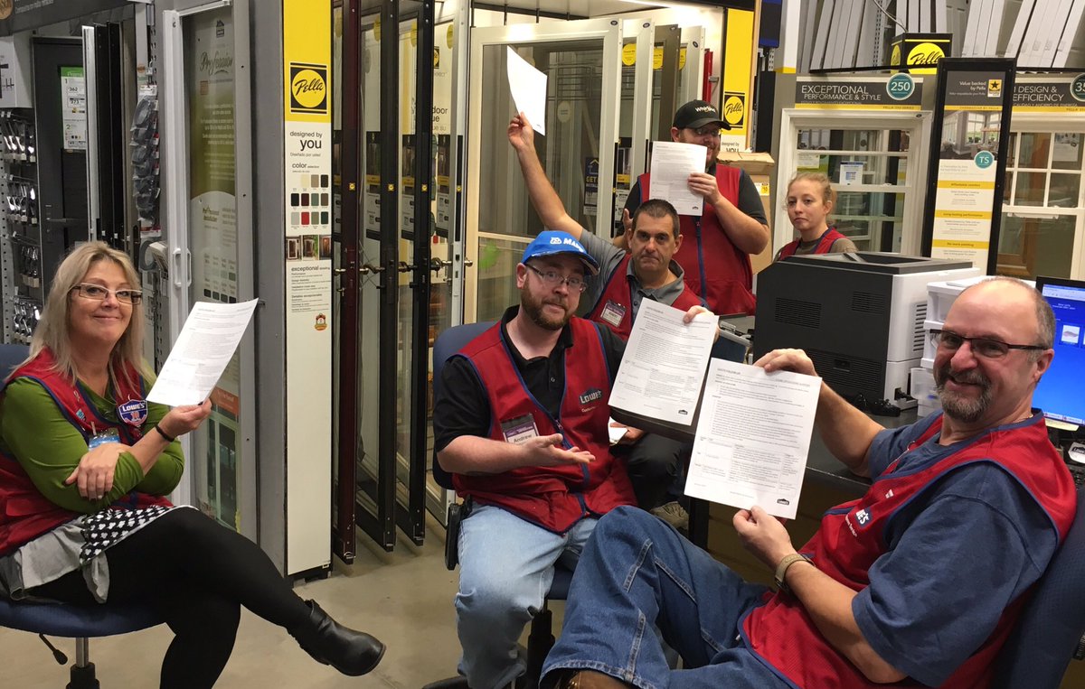 #specialtyspotlight The team is great.  IMS on point!!  Everyone is focused on closing quotes.  Newton NJ #Lowes1976