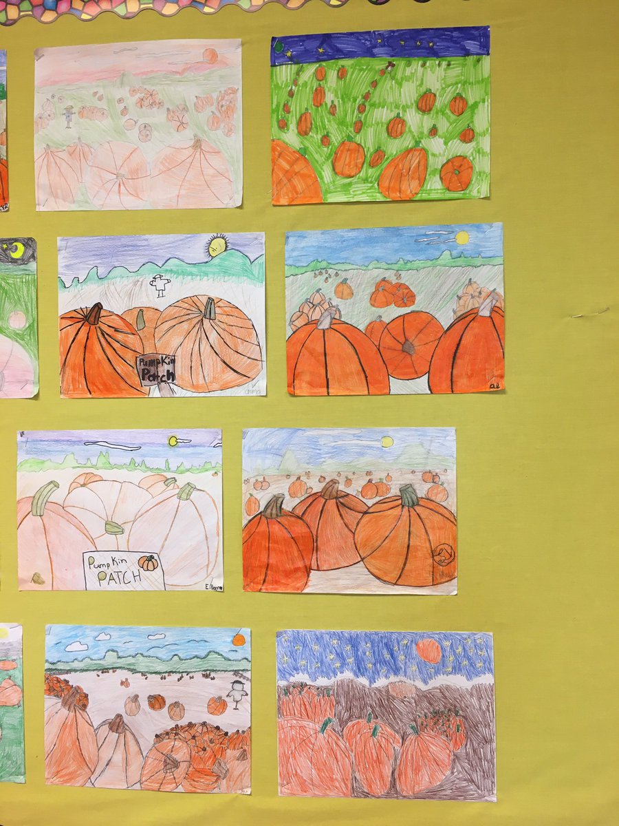 MsLeGrow5's tweet image. Check out our pumpkin patch 🎃 #depthperception #artisticelements #pumpkinpatch @paradiseelem @NLESDCA