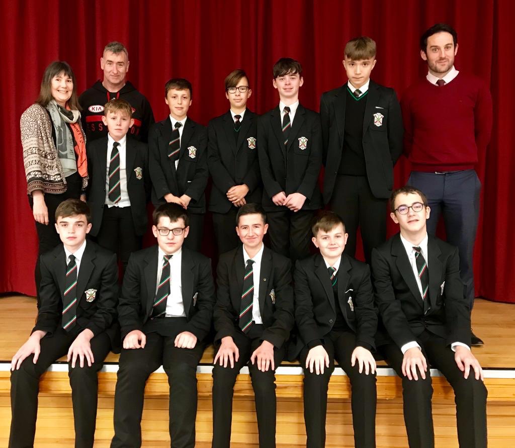 stpatsarmagh's tweet photo. Congratulations to Yr10 Star Students from September.These young men have gone the extra mile! #leaders #achievementthroughexcellence🍎🍏. Missing from photo Oran Callaghan 10.3, Callum Hughes 10.3 and Tiarnan McDonald 10.4. https://t.co/rhO0c8eULi