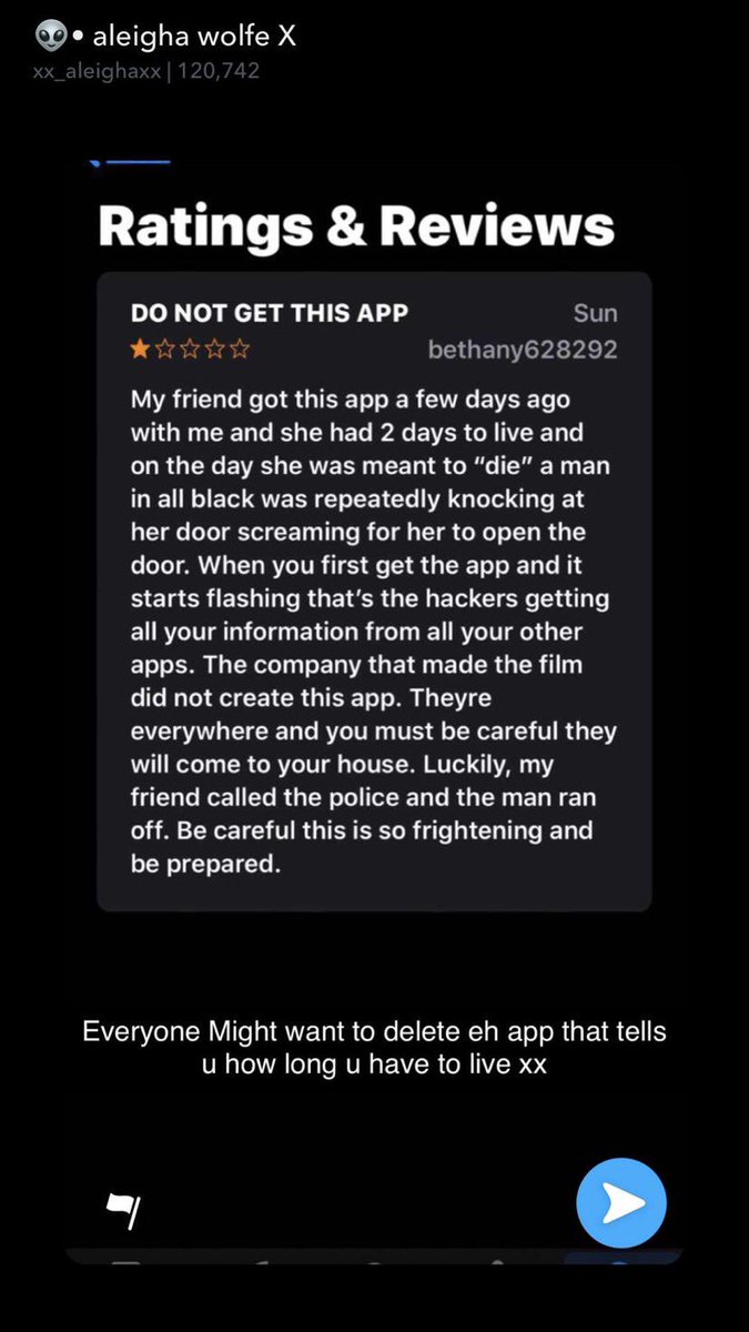 aimeeworsley1's tweet photo. before anyone downloads this app READ THESE REVIEWS😭 https://t.co/xAB2SzezIV