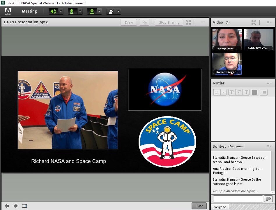 ahmtgdr's tweet photo. We joined S.P.A.C.E NASA Special Webinar with my 8th grade students today.Thanks a lot for this opportunity!
@Astro_Rich @Zeynepcerenerik @fthtoy07 👏🏻💯🚀
#WordSpaceWeek #eTwinning
@tcmeb @ziyaselcuk @seyfullah0966 @Aydin_MEM @AydinMemArge @AyseAcar09 @YenipazarMEM @tretwinning https://t.co/2c3SW0qYBk