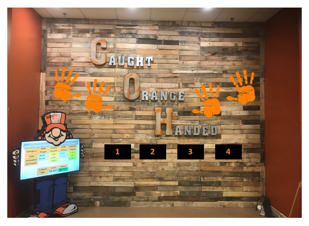 Thanks to 5085 Maintenance for putting hard work in to make our COH wall the best in the network! <a href="/THD_JFincher/">Jeremy Fincher</a> <a href="/SCAPchat/">THD Supply Chain Asset Protection</a> <a href="/Sharrcasm/">Sharrcasm</a> @HomeDepot5085 <a href="/StevenM20314934/">Steven M</a> <a href="/THD5085_DavidAP/">David Houtz</a> <a href="/JeremyGulledge7/">Jeremy Gulledge</a>