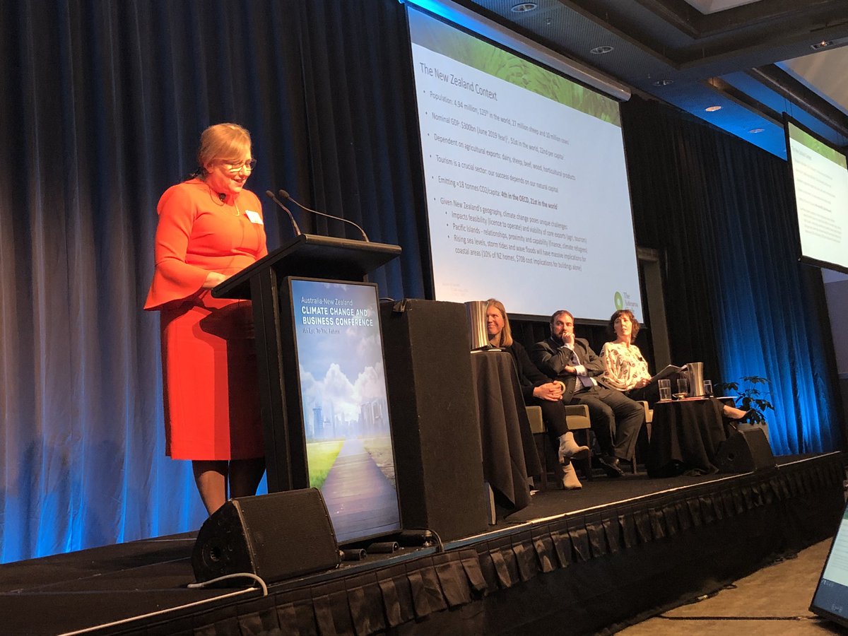 @WestpacNZ GM Karen Silk talks of NZ’s unique geography, economy, environment in meeting the challenges of climate change and how the @AotearoaCircle’s #SustainableFinanceForum is looking at the role of the NZ finance system to address these challenges. #ccbc19