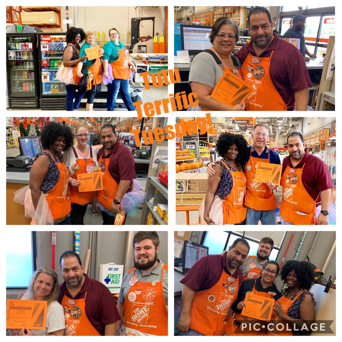 TMcKenzie_THD's tweet photo. Certificates of Appreciation handed out for our “tutu terrific” Cashiers, and friends! We thank you all for everything that you do! #2019CAM @roger39_ @luisjoelm @HDVictoriaA @CjBuckland_Thd @THD_Caleb @HDGerri https://t.co/PMg64nNvli